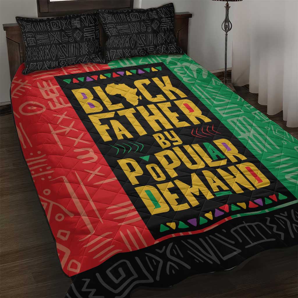 Black Father By Popular Demand Quilt Bed Set African Art DT03