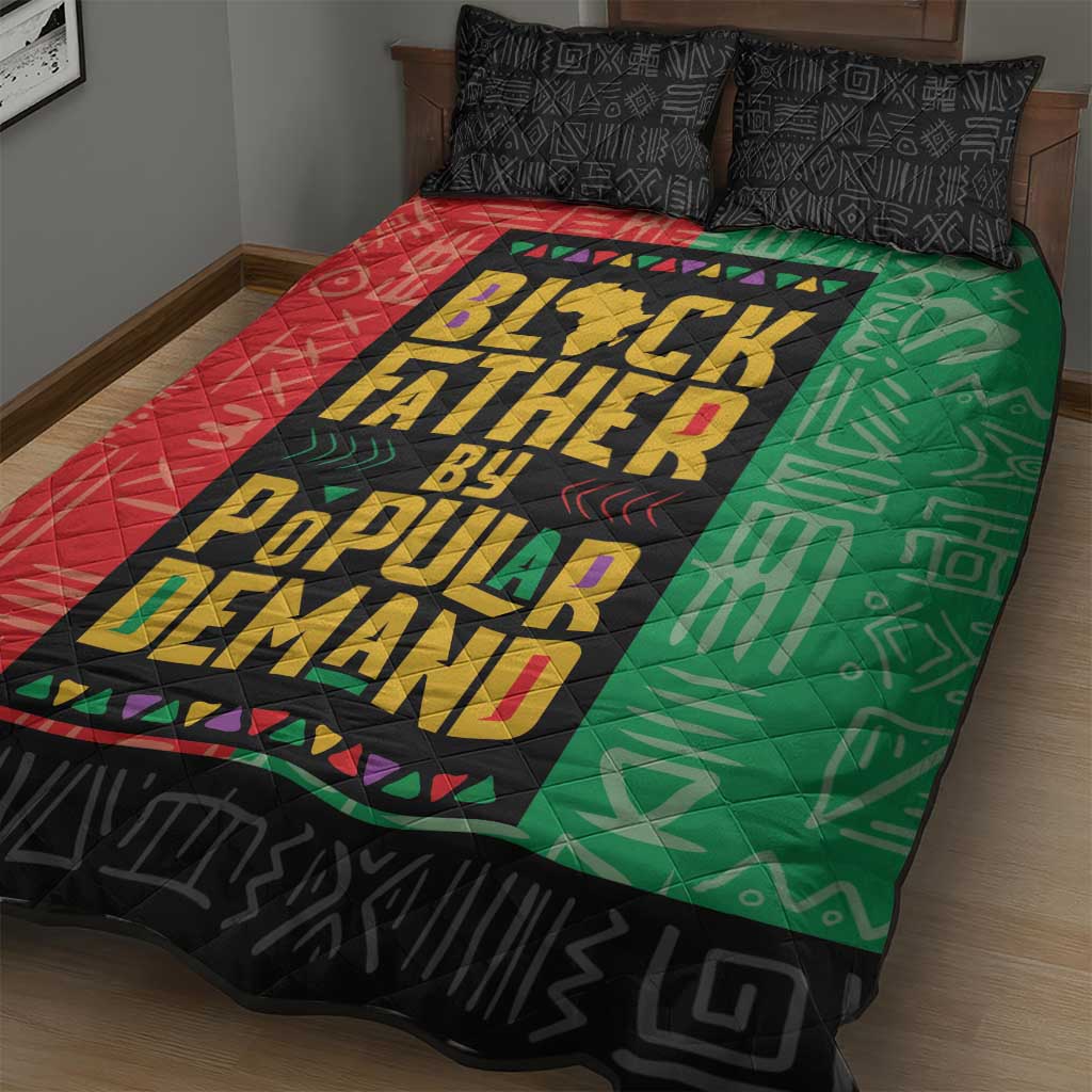 Black Father By Popular Demand Quilt Bed Set African Art DT03