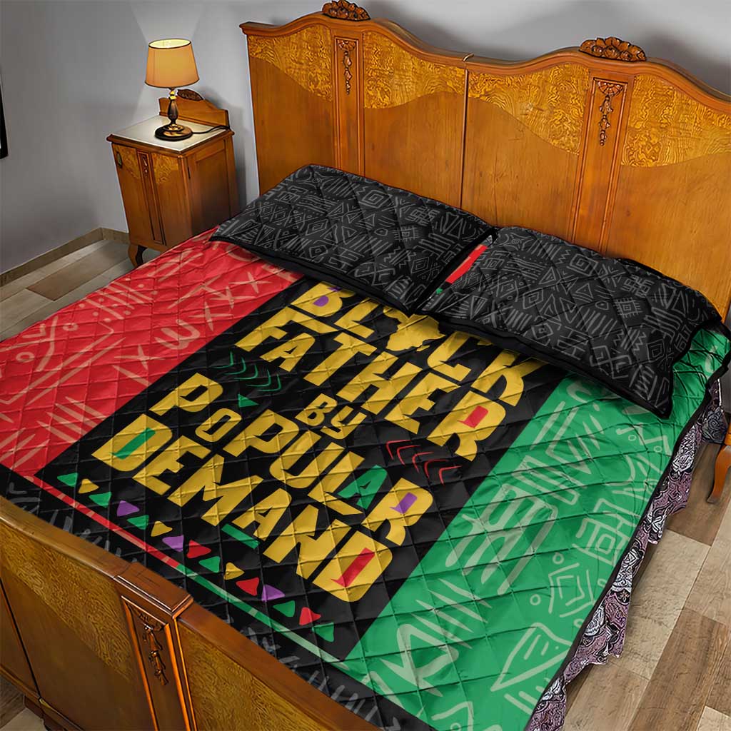 Black Father By Popular Demand Quilt Bed Set African Art DT03