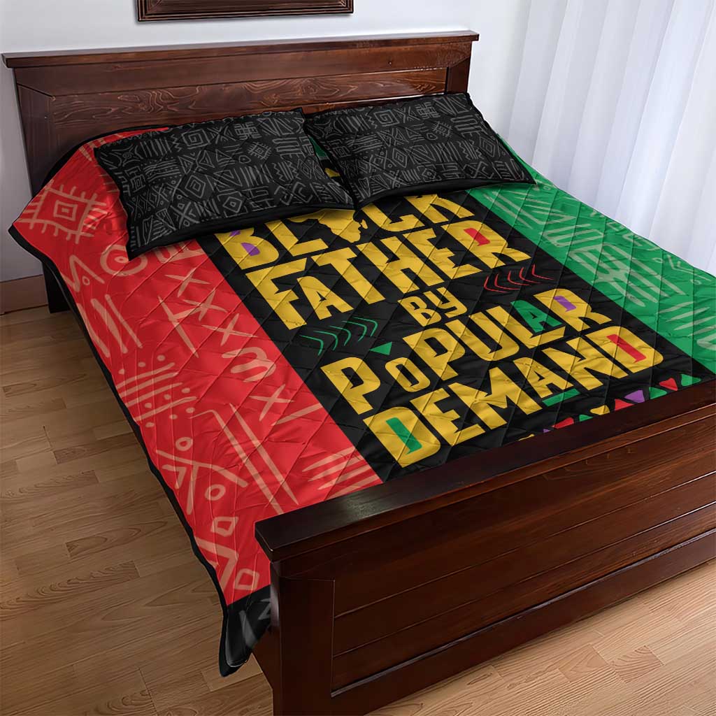 Black Father By Popular Demand Quilt Bed Set African Art DT03
