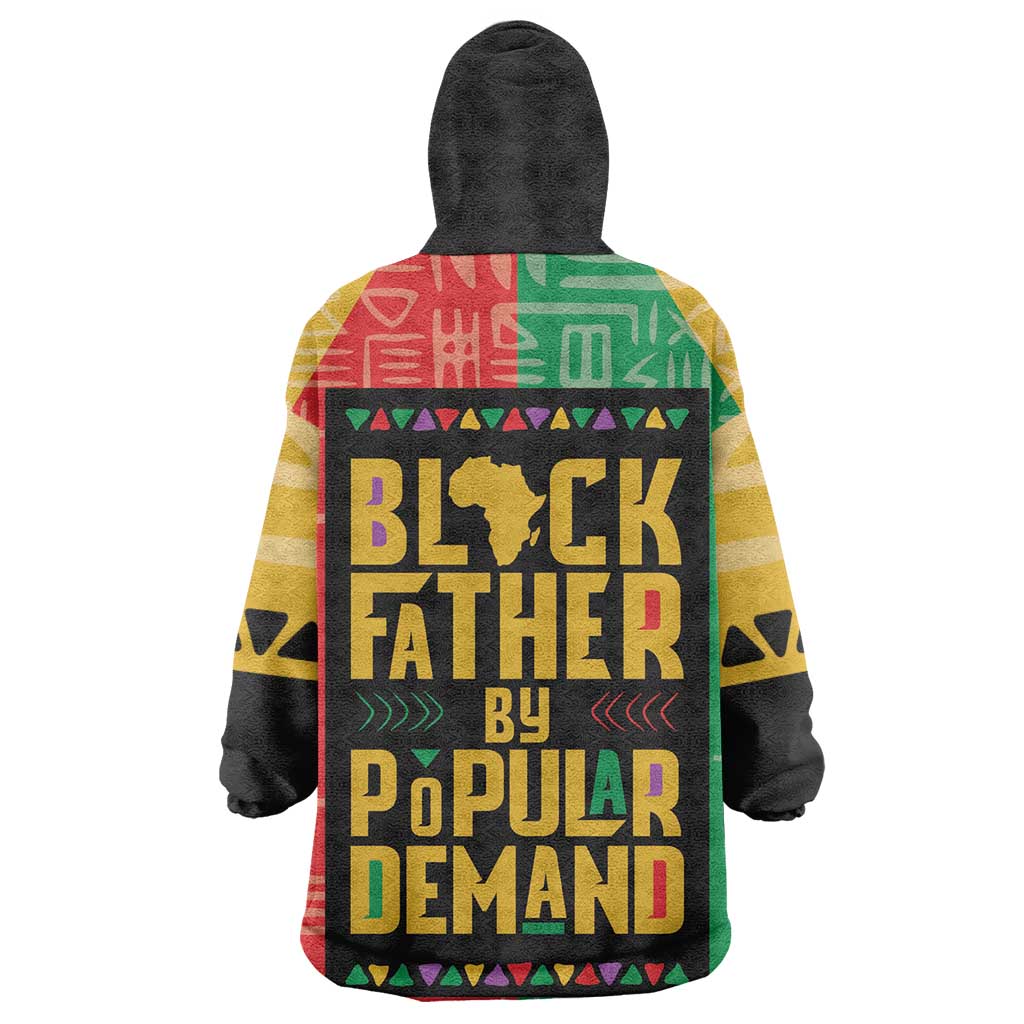 Black Father By Popular Demand Wearable Blanket Hoodie African Art DT03