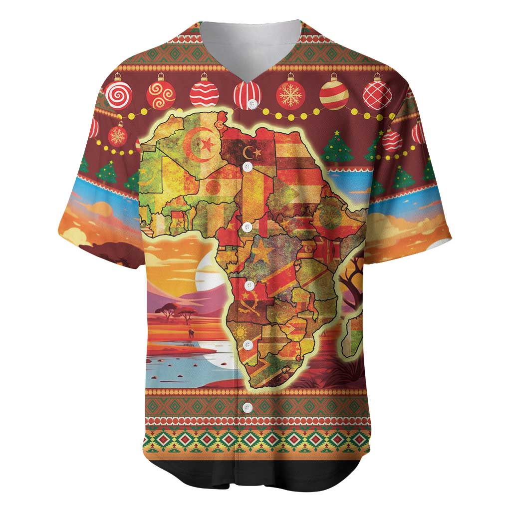 African Christmas Baseball Jersey Afro Heritage and Celebrated DT03