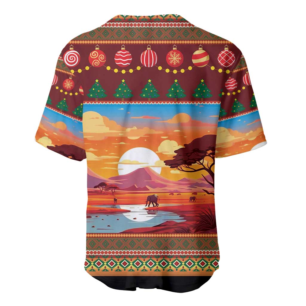 African Christmas Baseball Jersey Afro Heritage and Celebrated DT03