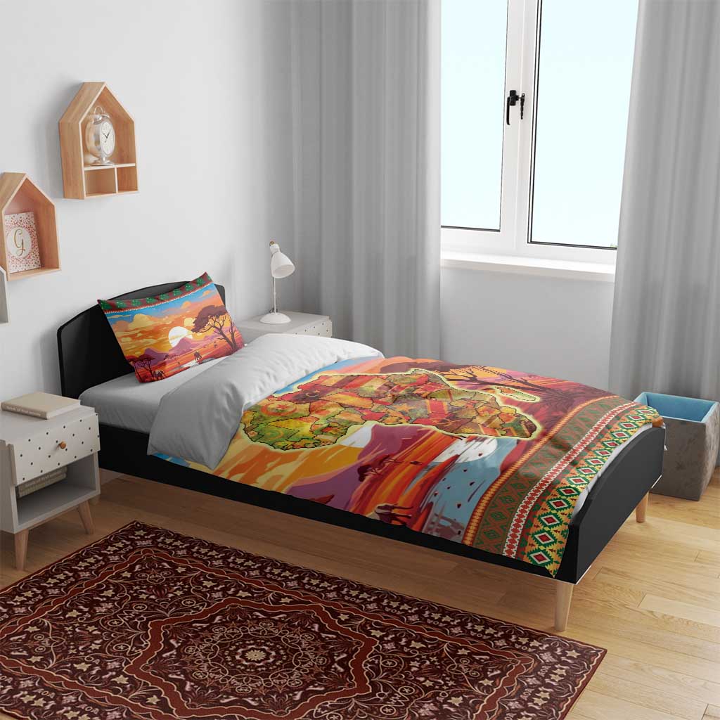 African Christmas Bedding Set Afro Heritage and Celebrated DT03