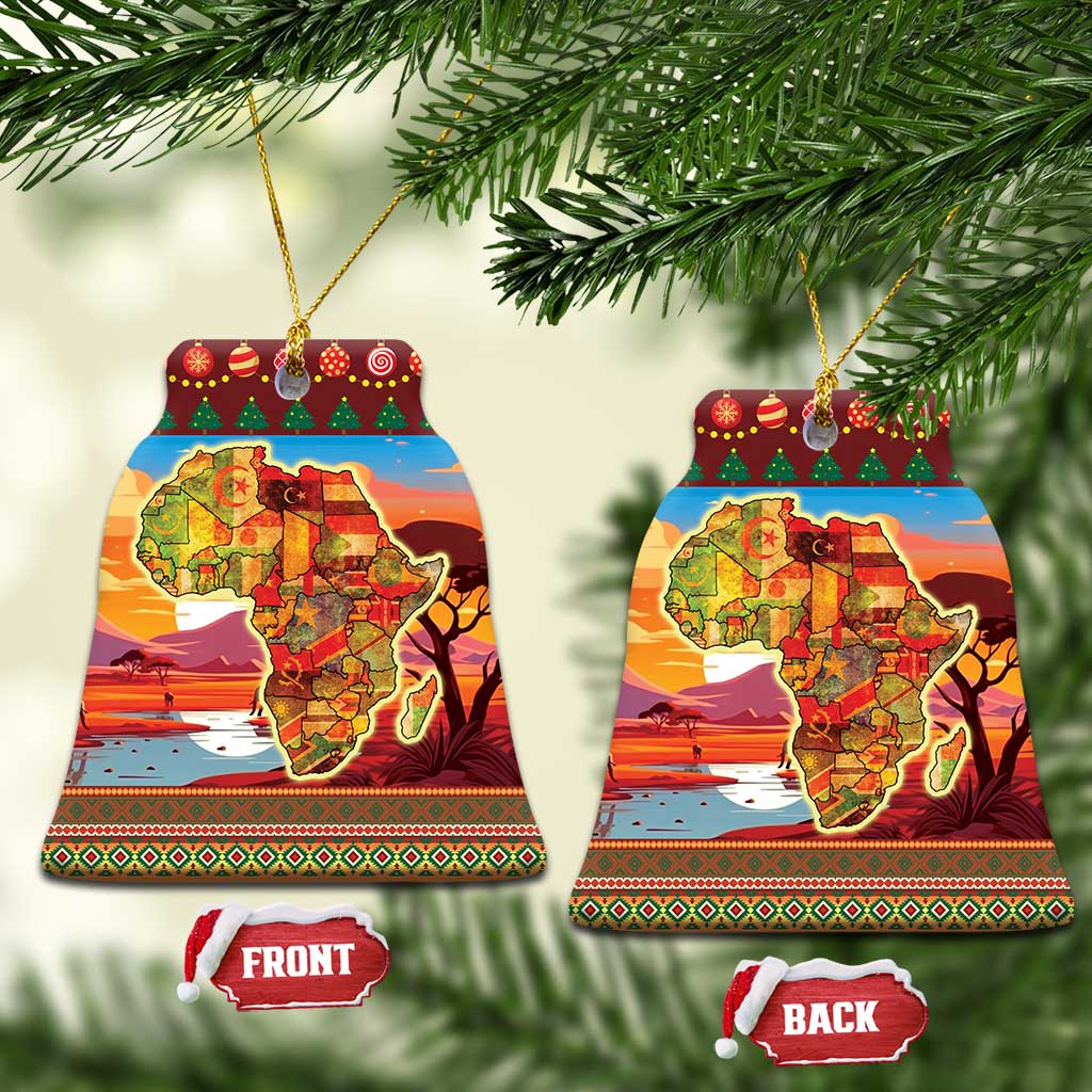 African Heritage and Celebrated Christmas Ceramic Ornament DT03
