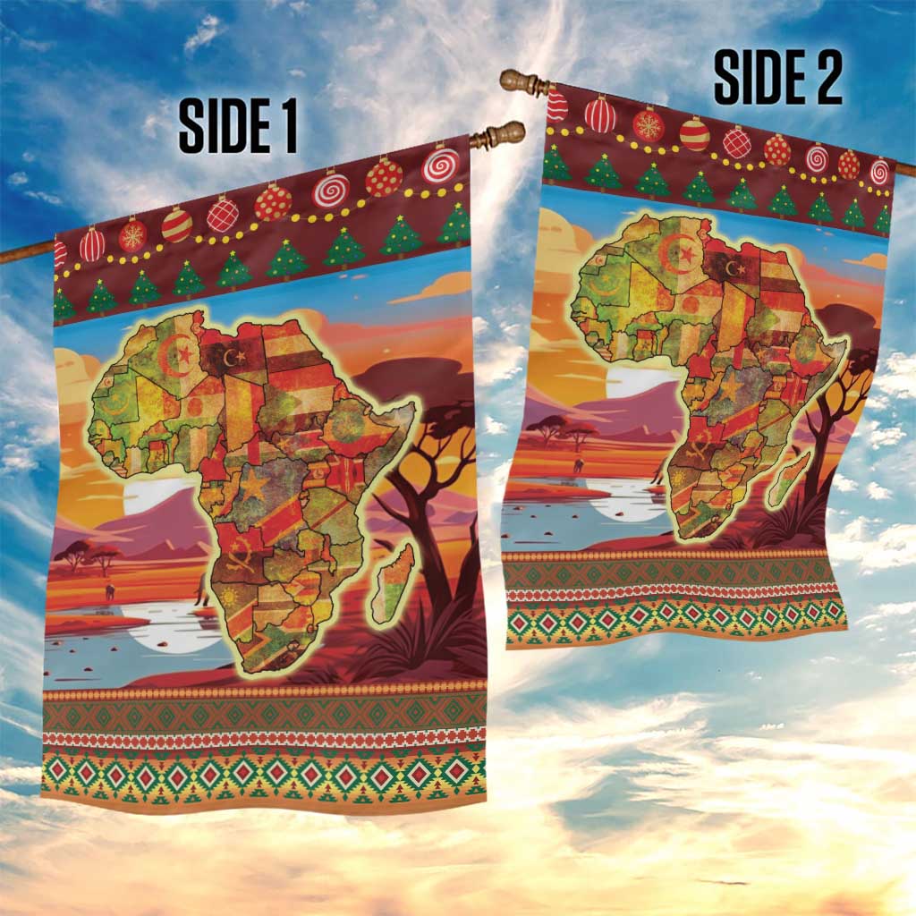 African Christmas Garden Flag Afro Heritage and Celebrated DT03