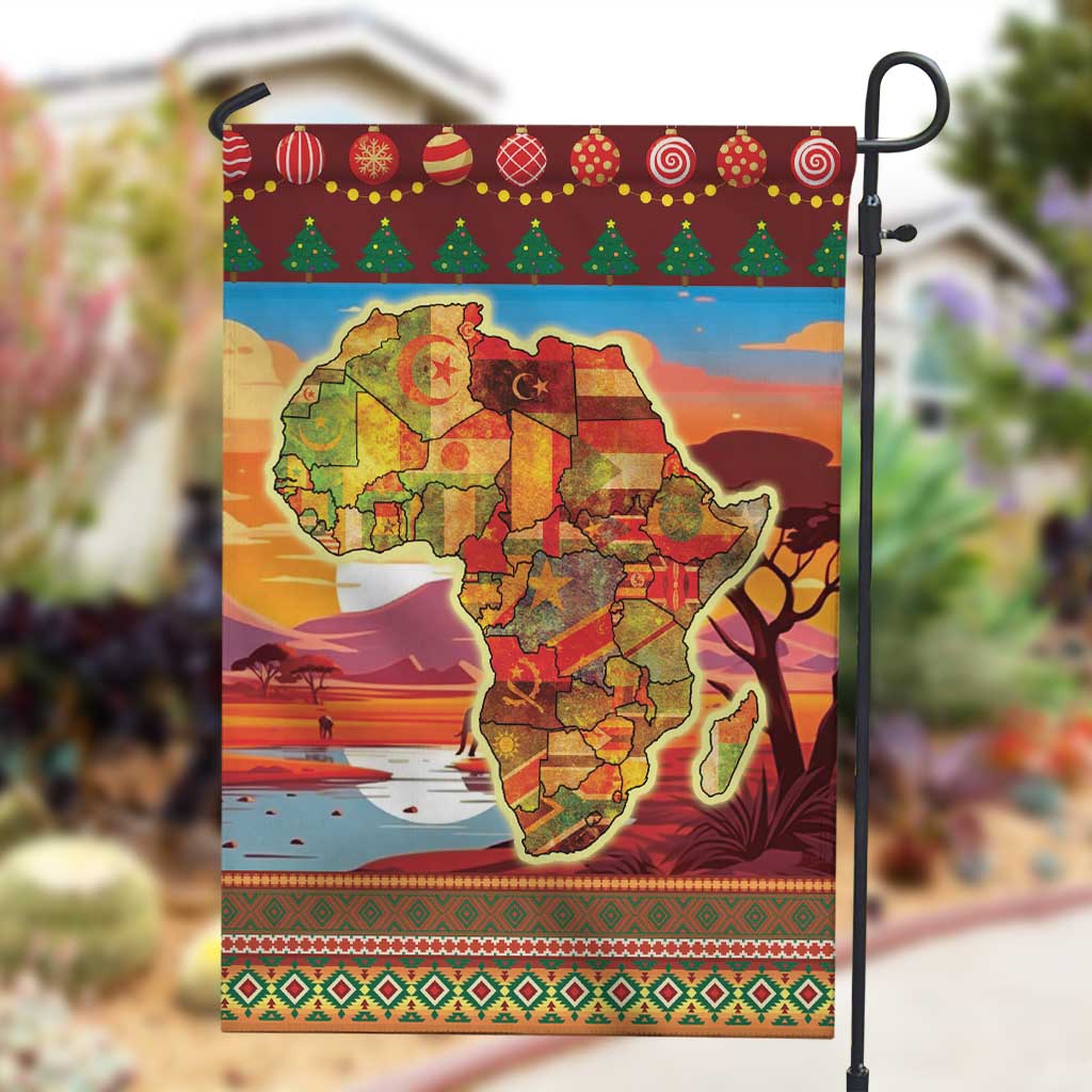 African Christmas Garden Flag Afro Heritage and Celebrated DT03