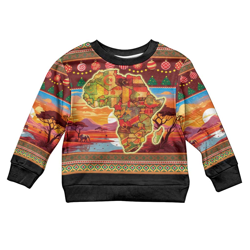 African Christmas Kid Ugly Christmas Sweater Afro Heritage and Celebrated DT03