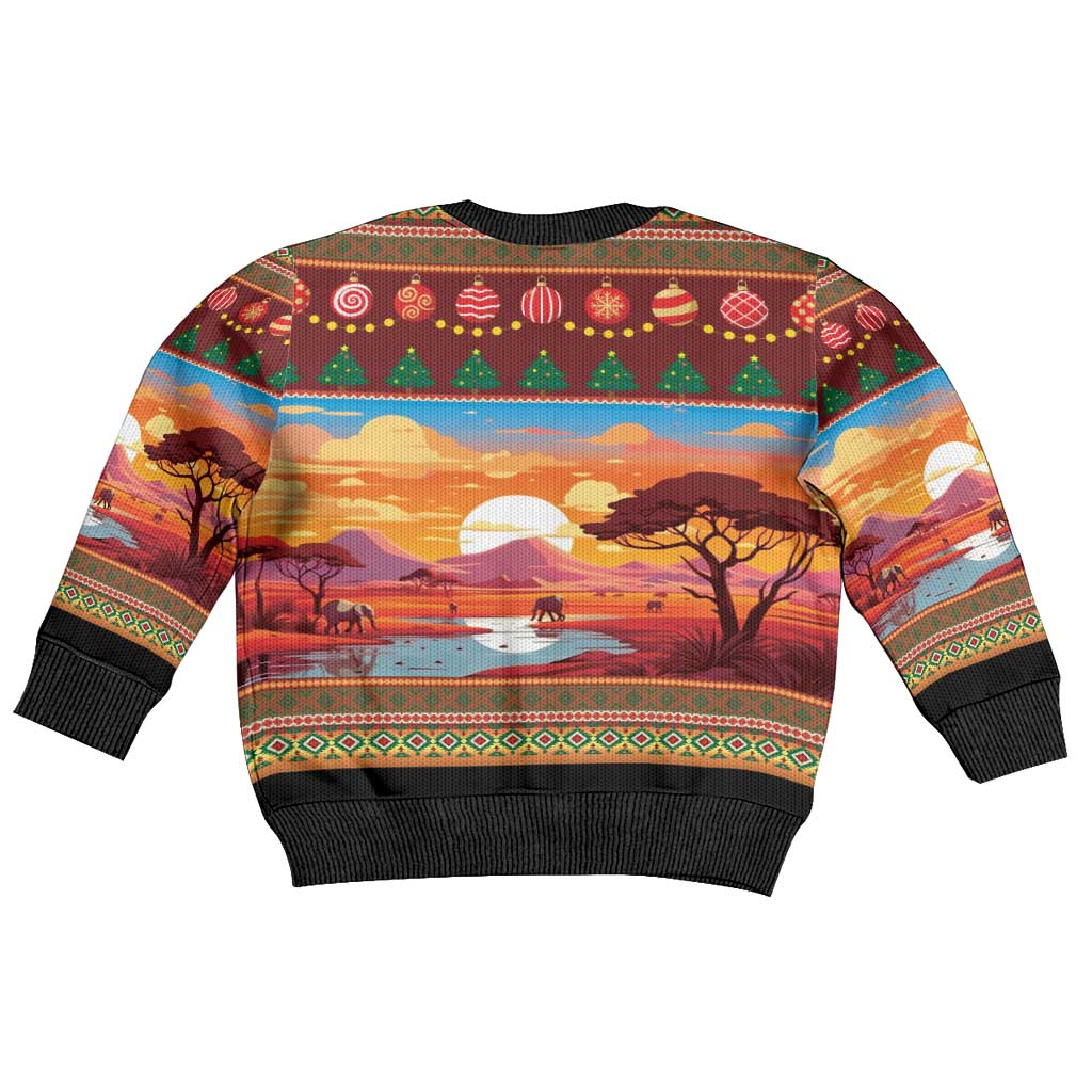 African Christmas Kid Ugly Christmas Sweater Afro Heritage and Celebrated DT03