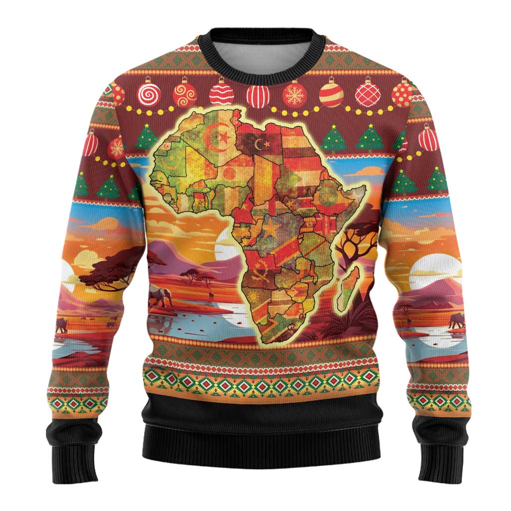 African Christmas Ugly Christmas Sweater Afro Heritage and Celebrated DT03