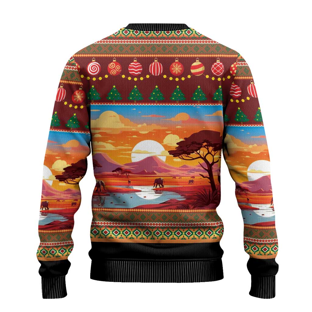 African Christmas Ugly Christmas Sweater Afro Heritage and Celebrated DT03