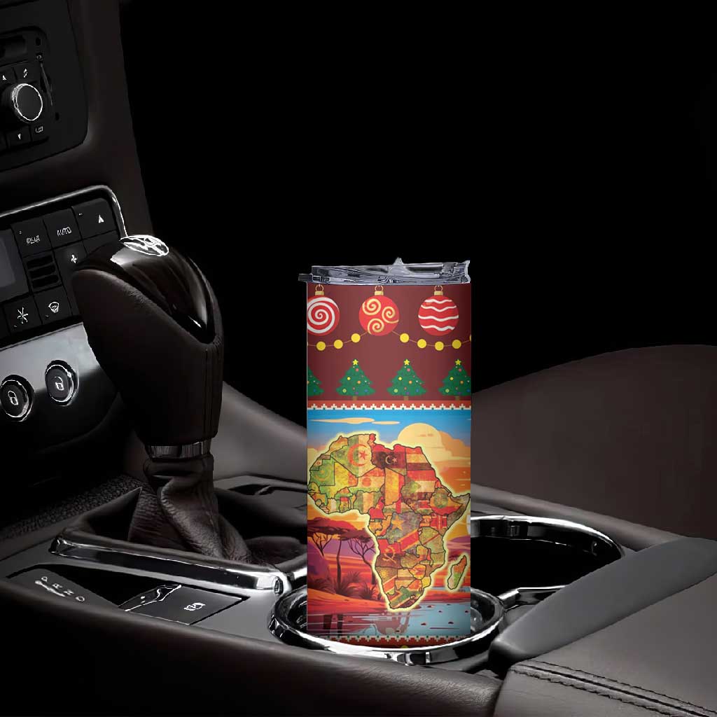 African Christmas Skinny Tumbler Afro Heritage and Celebrated DT03