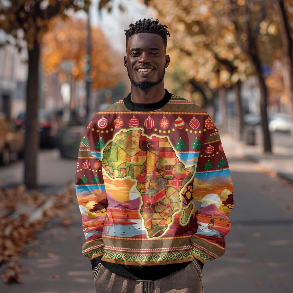 African Christmas Sweatshirt Afro Heritage and Celebrated DT03
