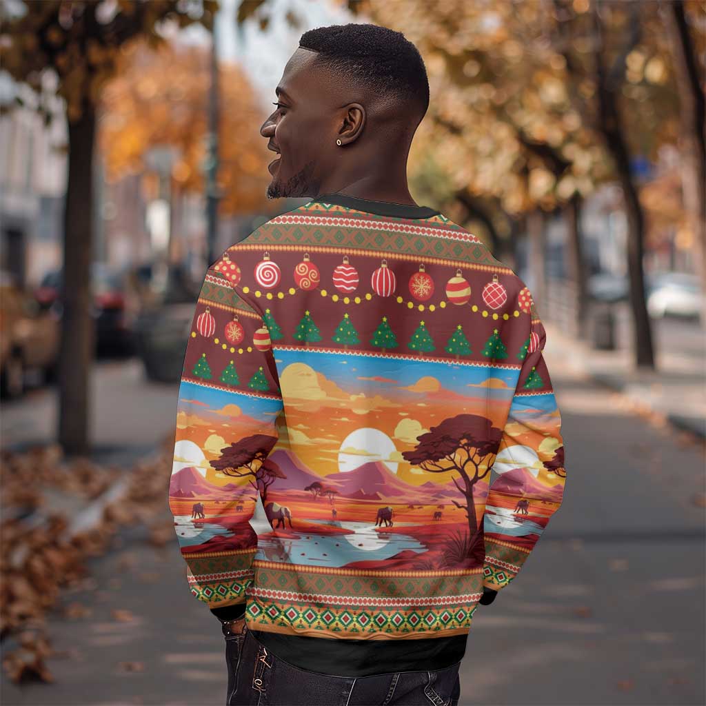 African Christmas Sweatshirt Afro Heritage and Celebrated DT03