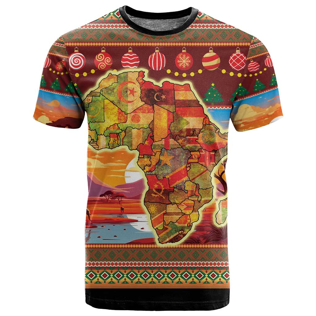 African Christmas T shirt Afro Heritage and Celebrated DT03