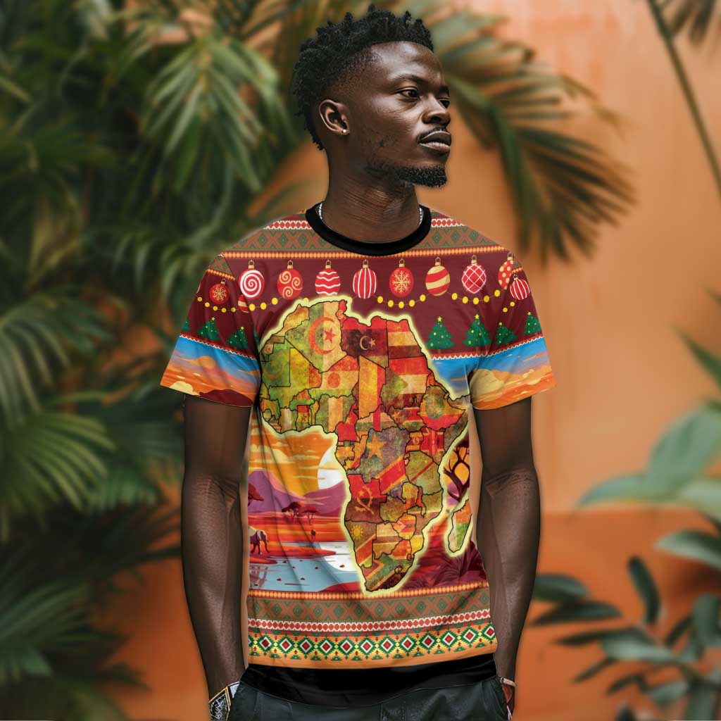 African Christmas T shirt Afro Heritage and Celebrated DT03