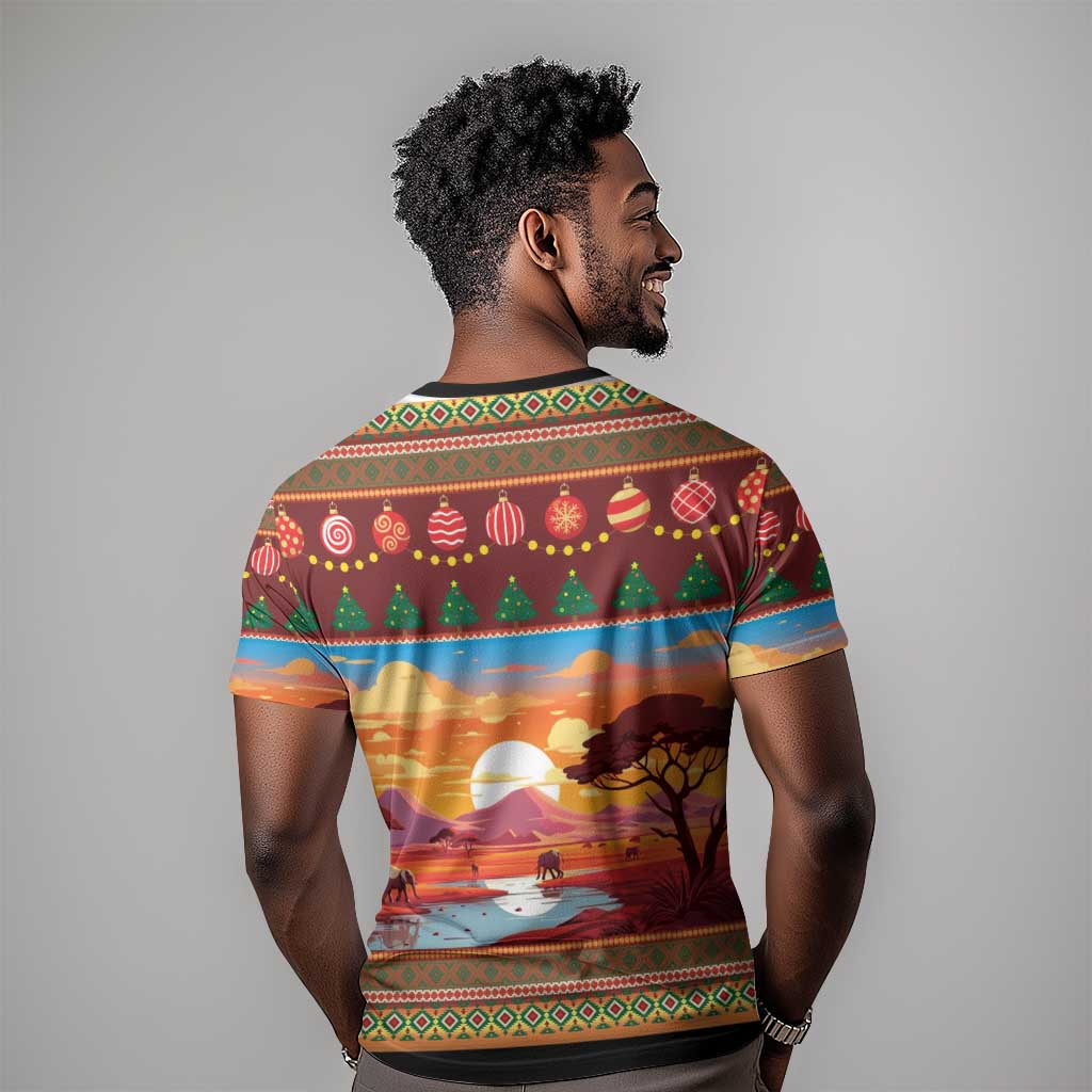 African Christmas T shirt Afro Heritage and Celebrated DT03