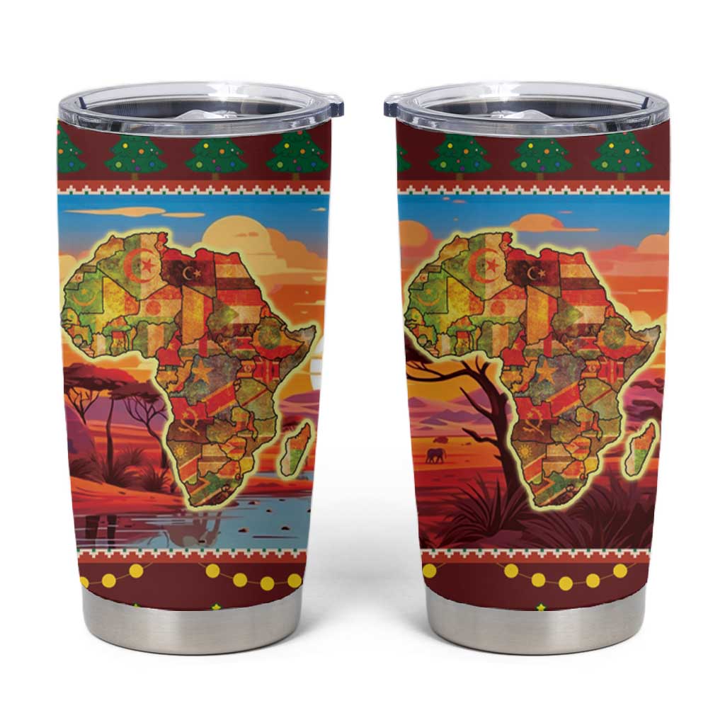 African Christmas Tumbler Cup Afro Heritage and Celebrated DT03