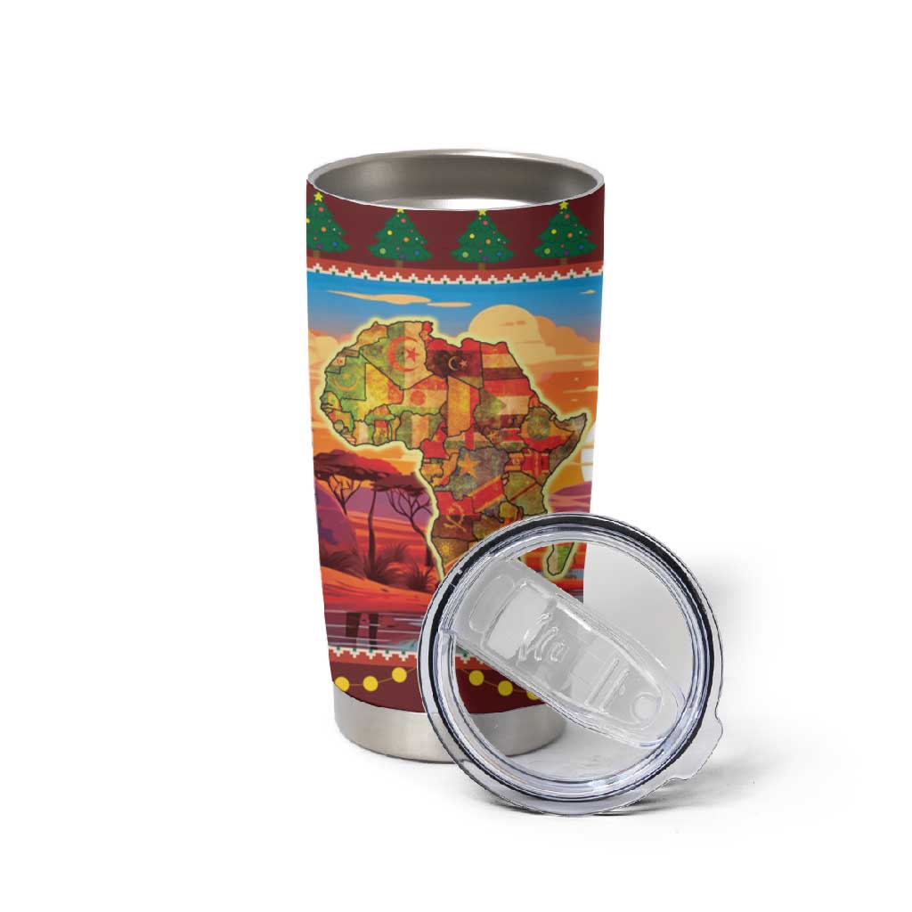 African Christmas Tumbler Cup Afro Heritage and Celebrated DT03