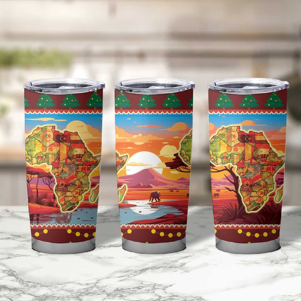 African Christmas Tumbler Cup Afro Heritage and Celebrated DT03