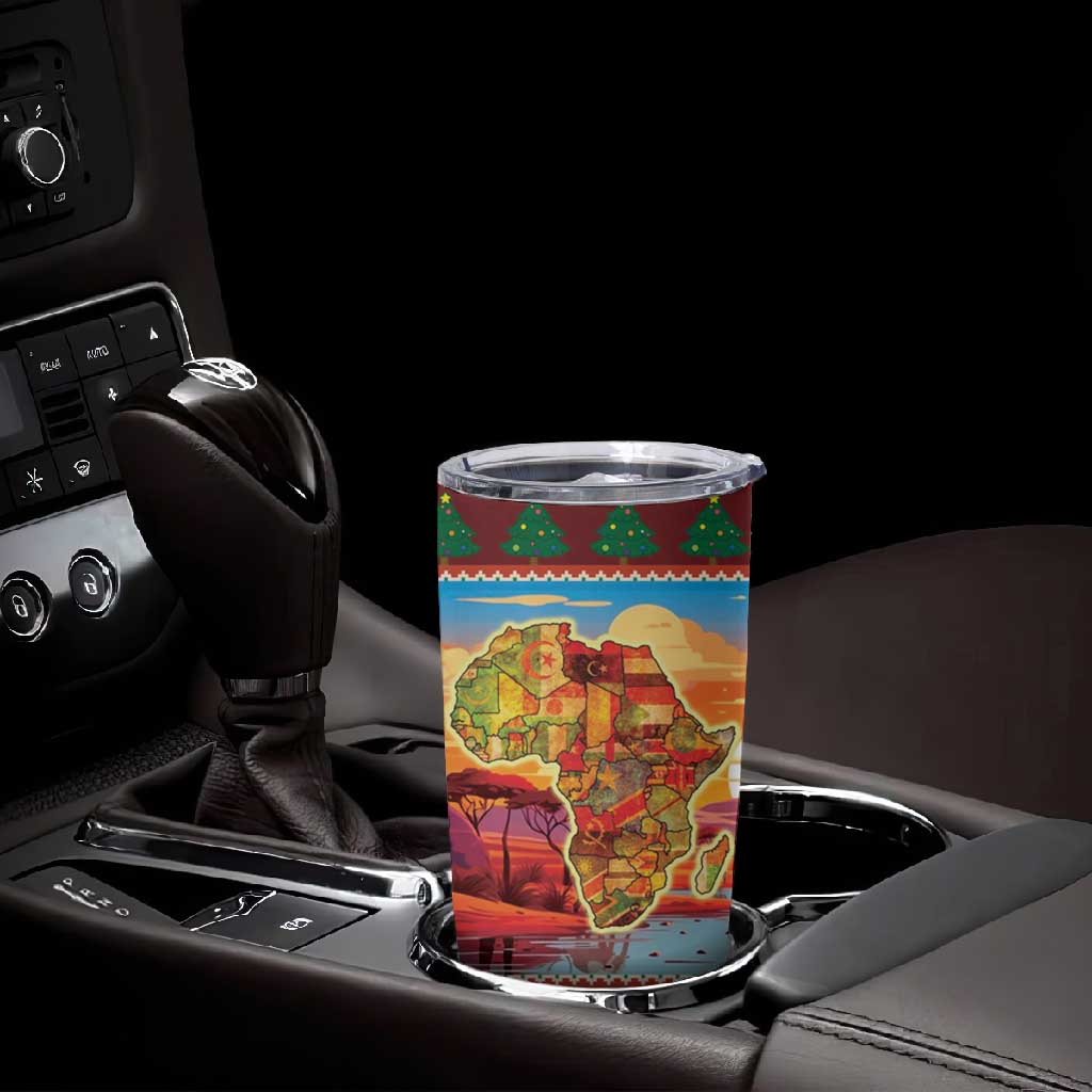 African Christmas Tumbler Cup Afro Heritage and Celebrated DT03