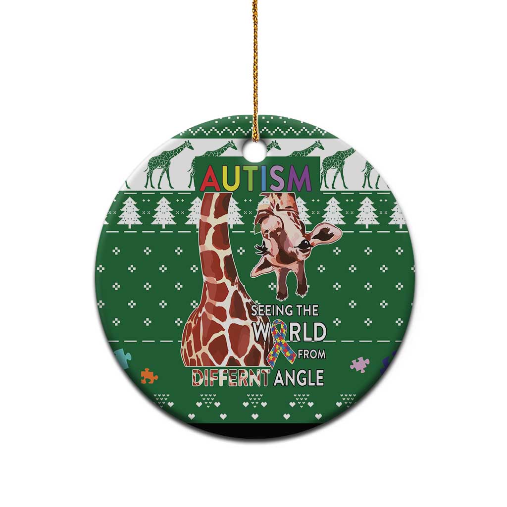 Giraffe Autism Ceramic Ornament Seeing The World From Different Angles DT03