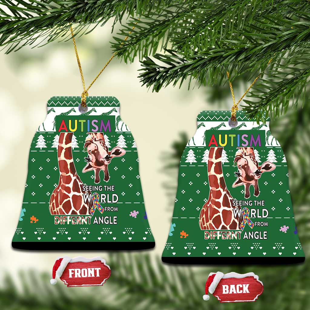Giraffe Autism Ceramic Ornament Seeing The World From Different Angles DT03
