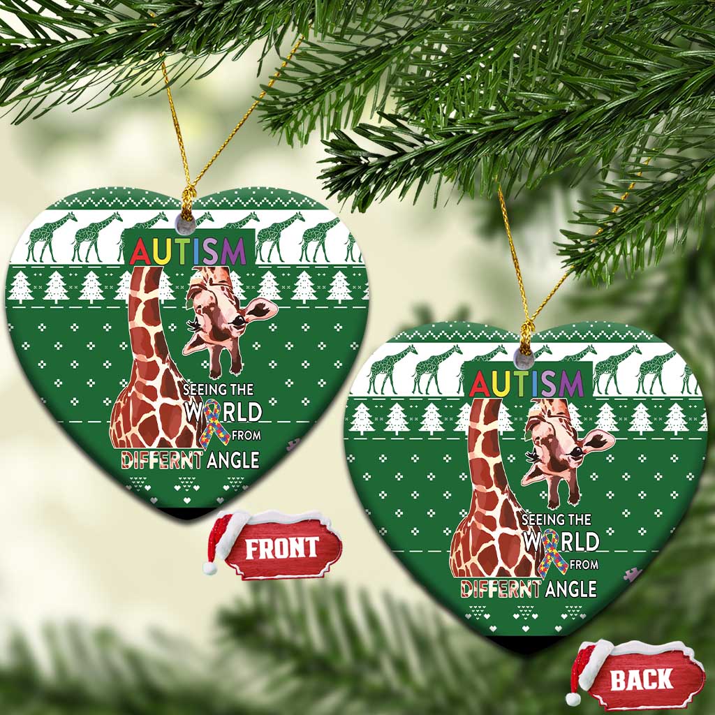 Giraffe Autism Ceramic Ornament Seeing The World From Different Angles DT03