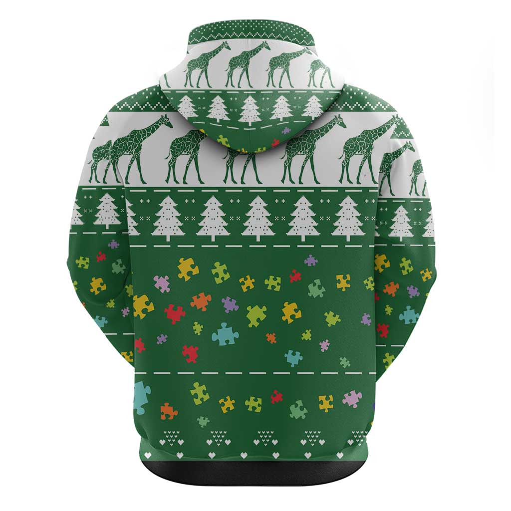 Giraffe Autism Hoodie Seeing The World From Different Angles DT03