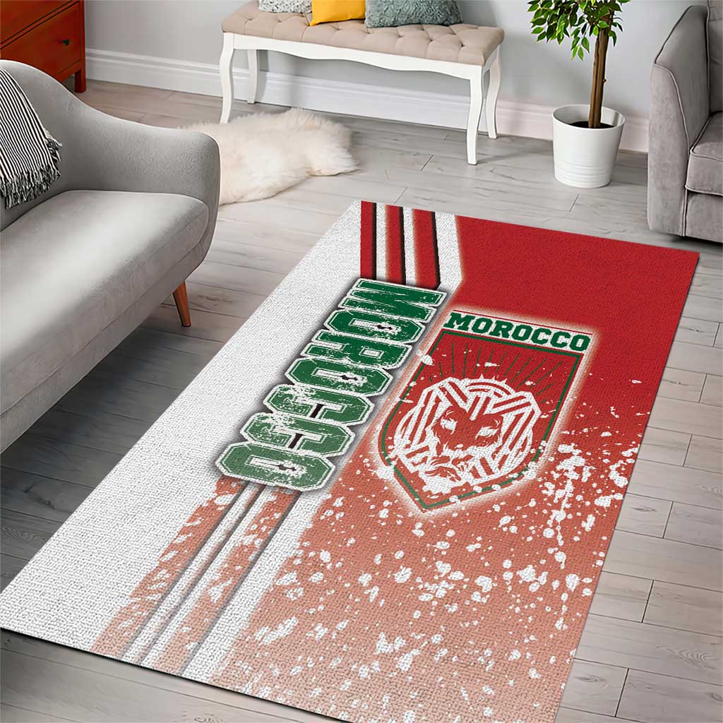 Morocco Soccer Area Rug Atlas Lions Football - Road To Champion DT03