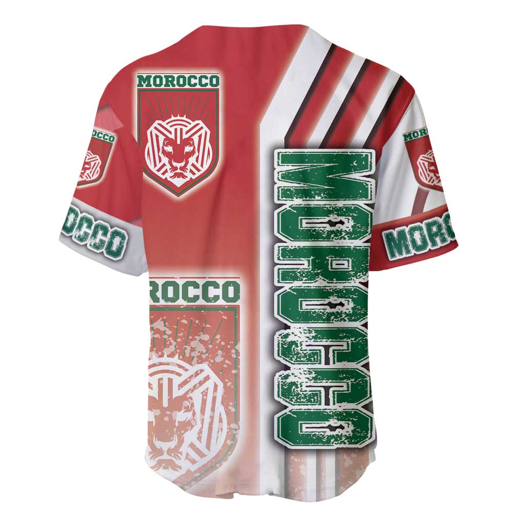Morocco Soccer Baseball Jersey Atlas Lions Football - Road To Champion DT03