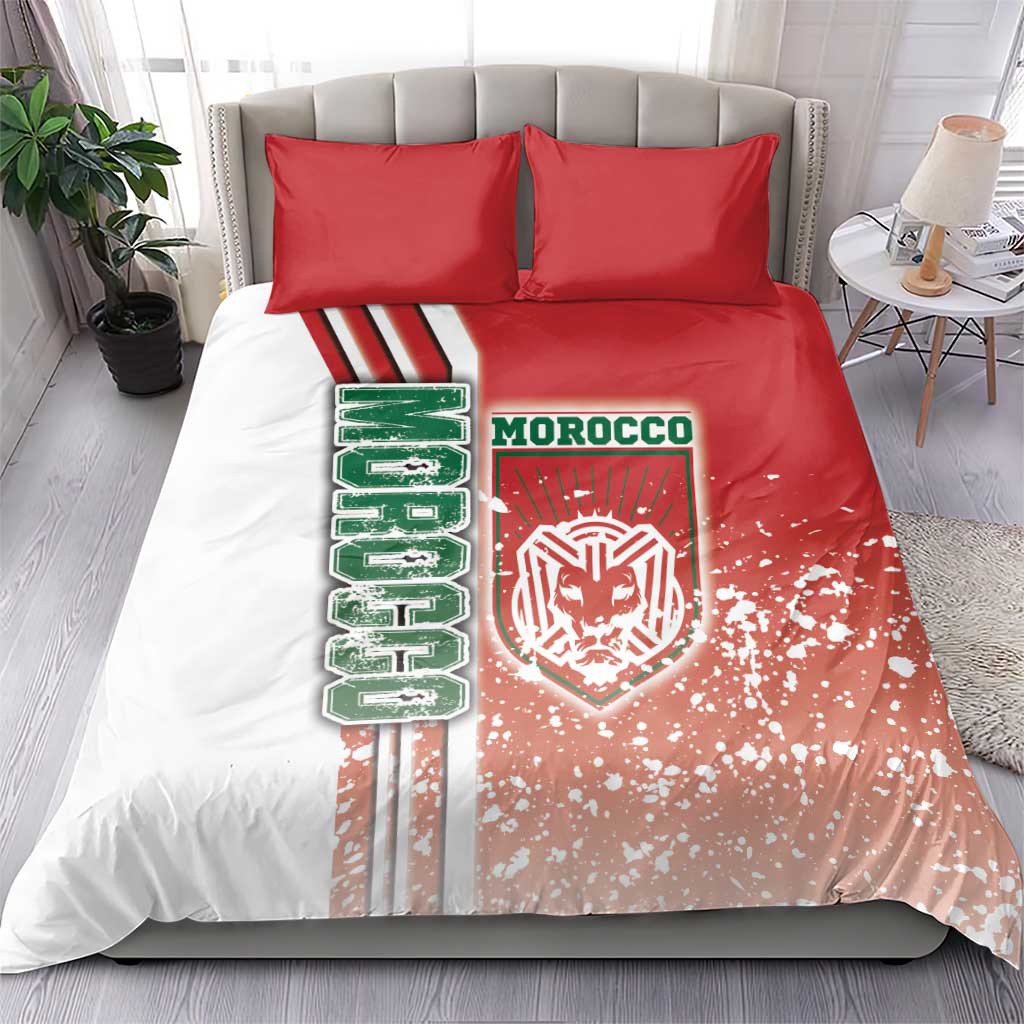 Morocco Soccer Bedding Set Atlas Lions Football - Road To Champion DT03