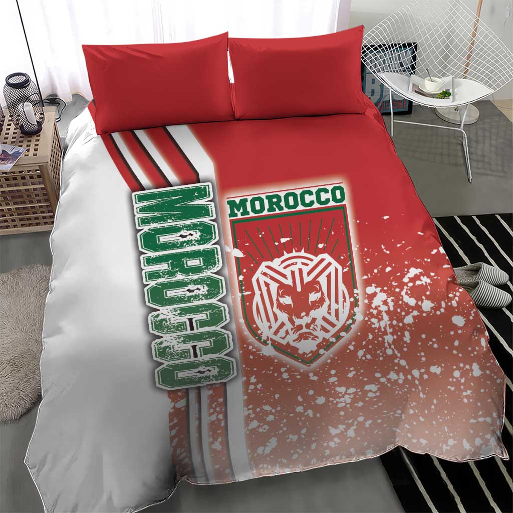 Morocco Soccer Bedding Set Atlas Lions Football - Road To Champion DT03