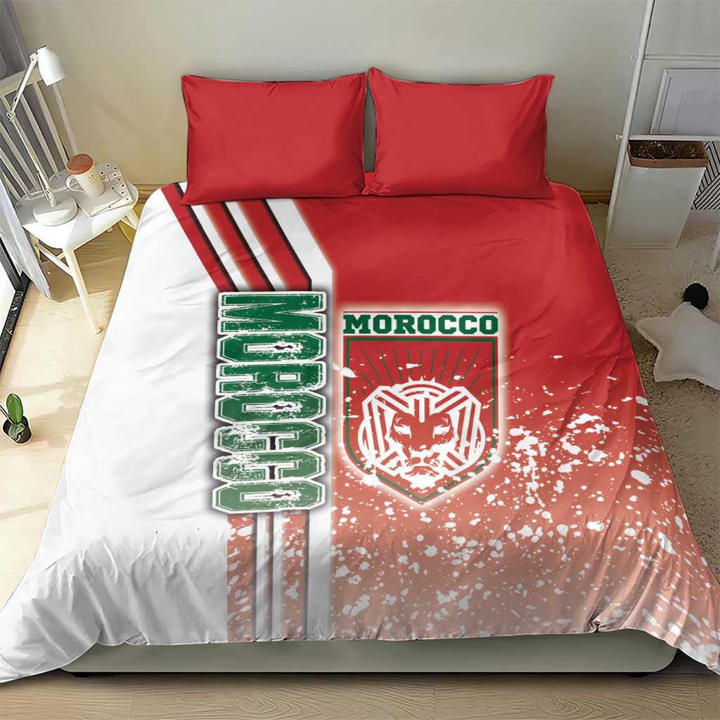 Morocco Soccer Bedding Set Atlas Lions Football - Road To Champion DT03