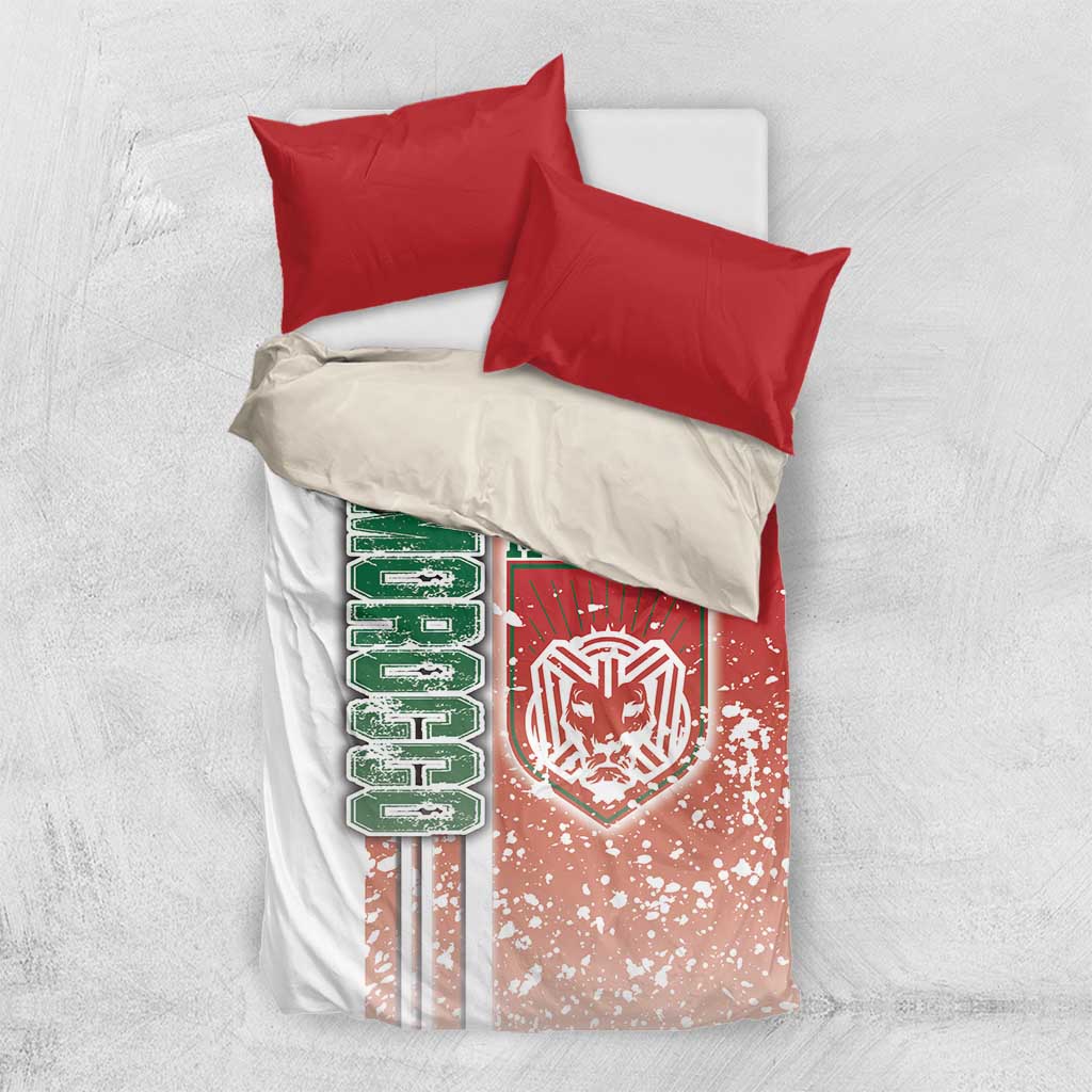 Morocco Soccer Bedding Set Atlas Lions Football - Road To Champion DT03