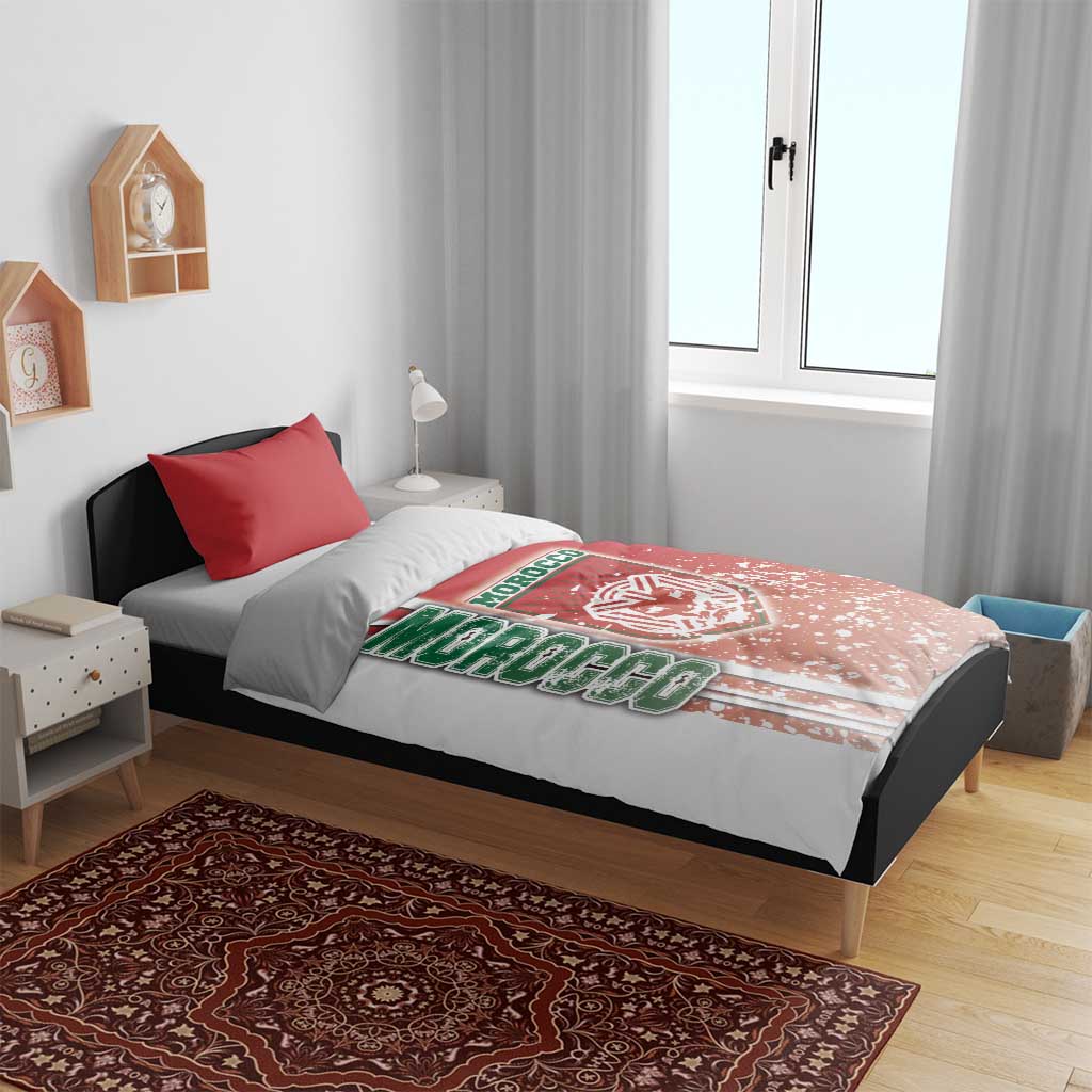 Morocco Soccer Bedding Set Atlas Lions Football - Road To Champion DT03