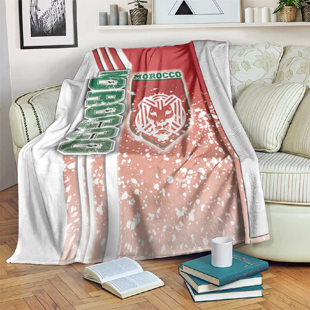 Morocco Soccer Blanket Atlas Lions Football - Road To Champion DT03