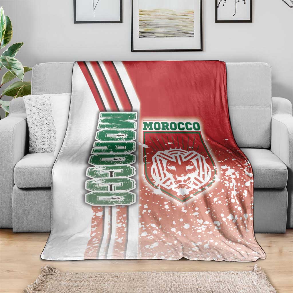 Morocco Soccer Blanket Atlas Lions Football - Road To Champion DT03