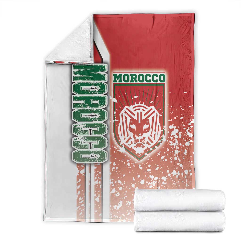 Morocco Soccer Blanket Atlas Lions Football - Road To Champion DT03