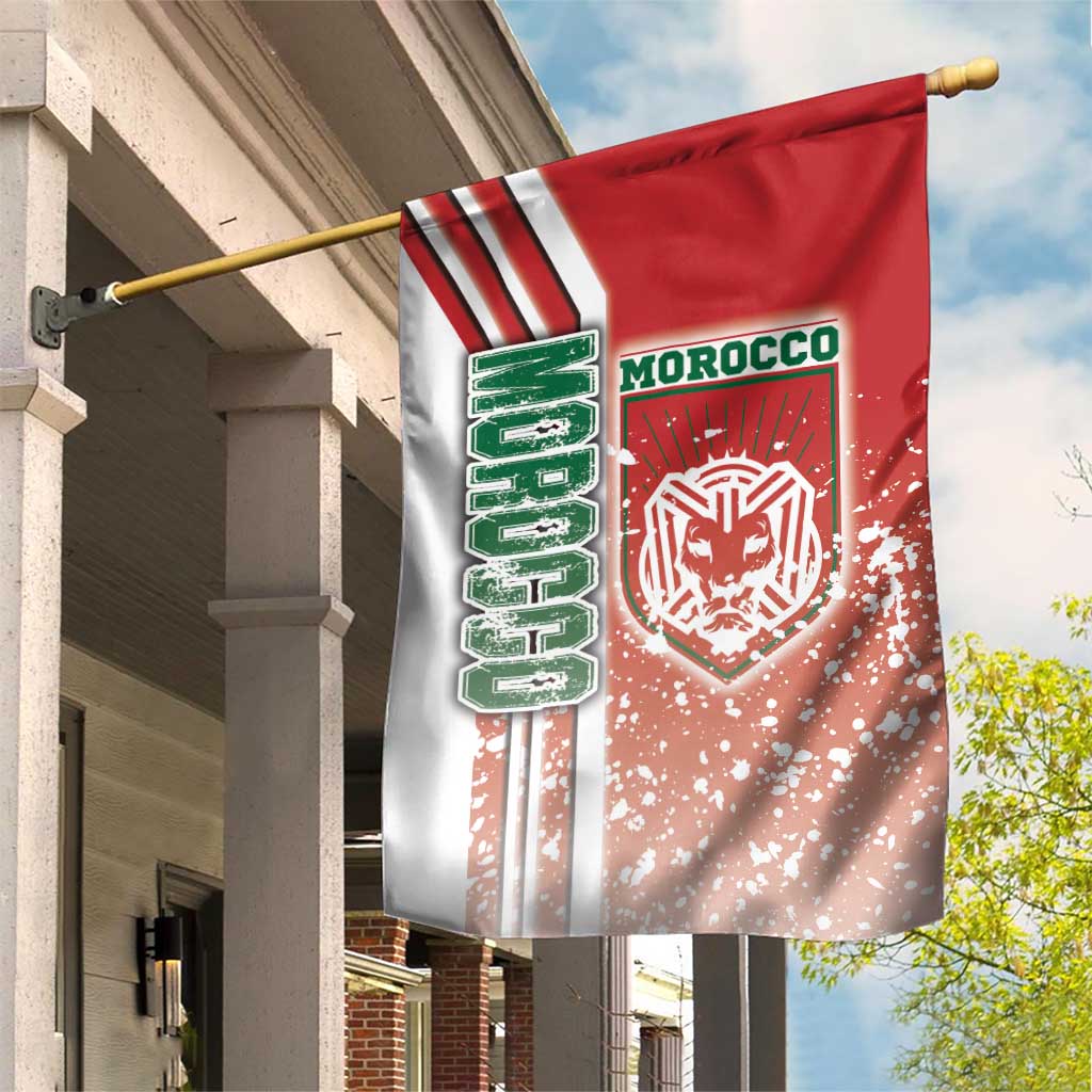 Morocco Soccer Garden Flag Atlas Lions Football - Road To Champion DT03