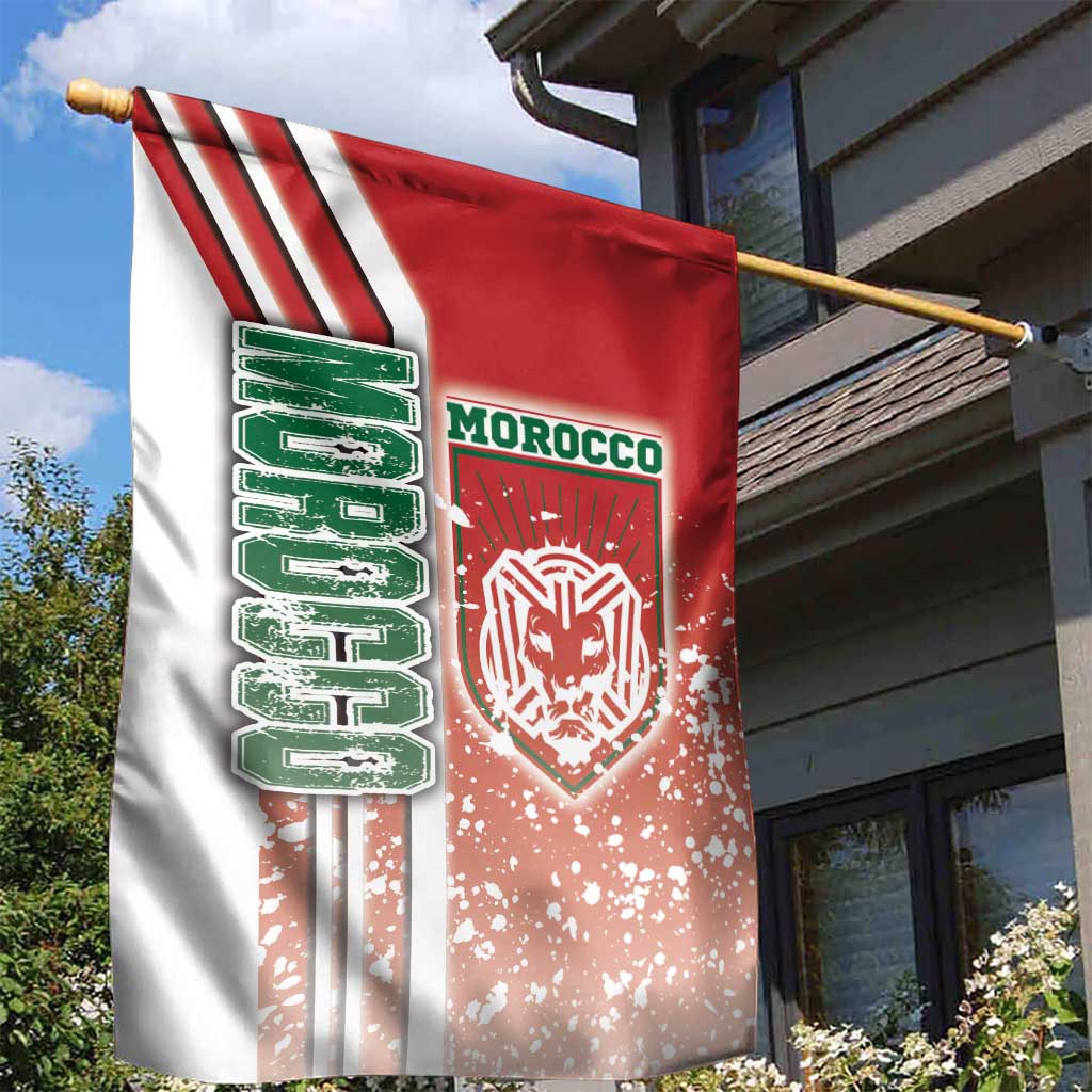 Morocco Soccer Garden Flag Atlas Lions Football - Road To Champion DT03