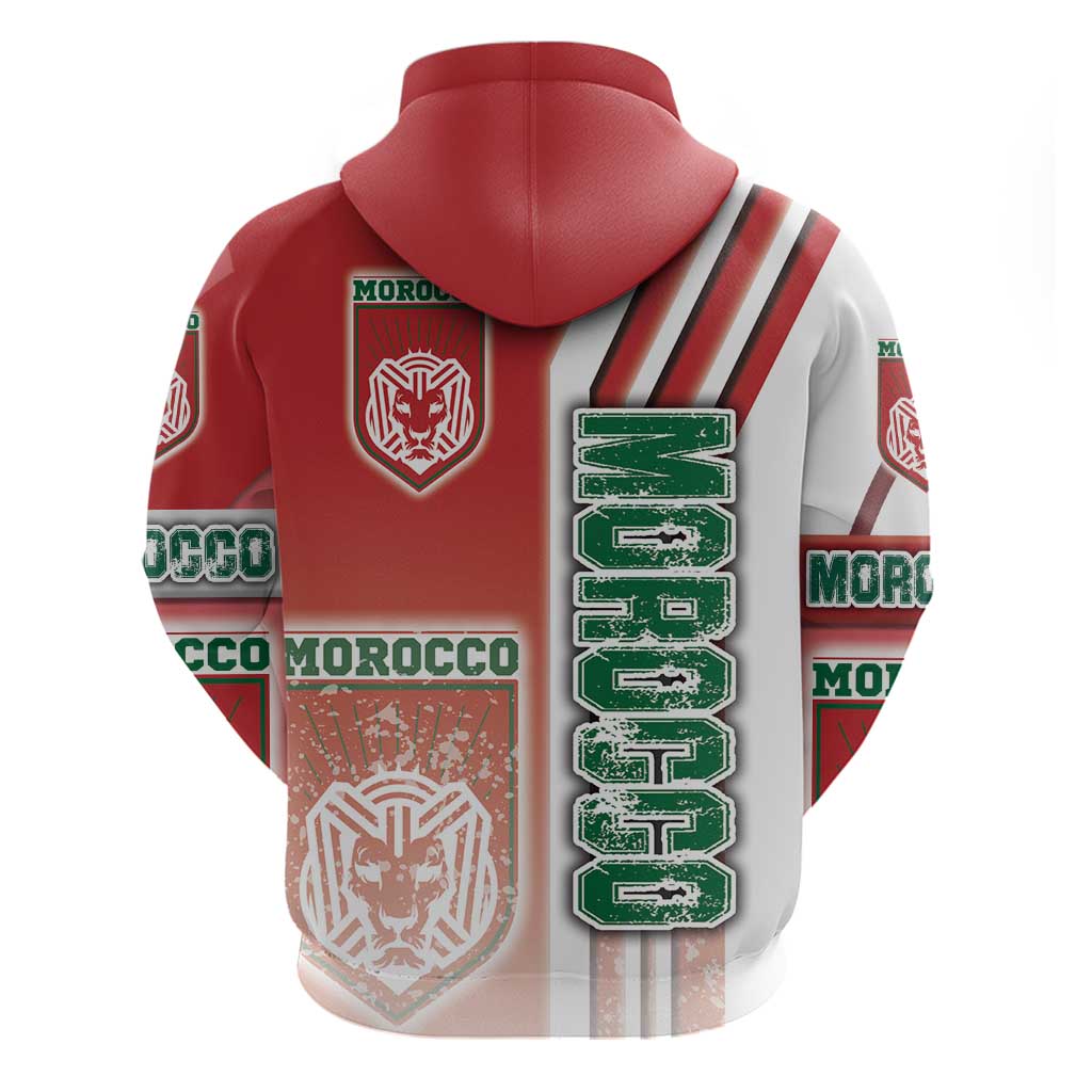 Morocco Football Hoodie Atlas Lions Soccer - Road To Champion DT03