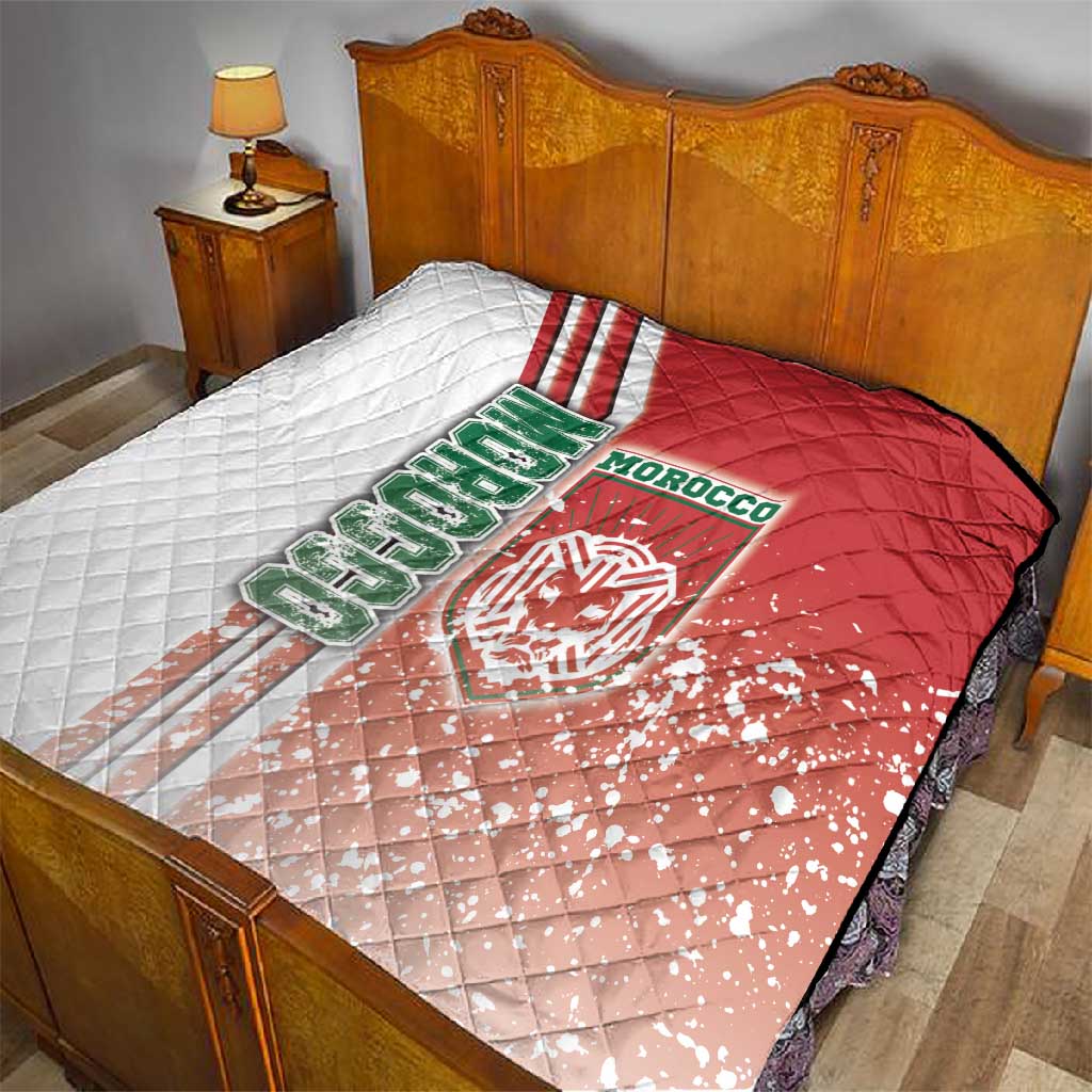 Morocco Soccer Quilt Atlas Lions Football - Road To Champion DT03