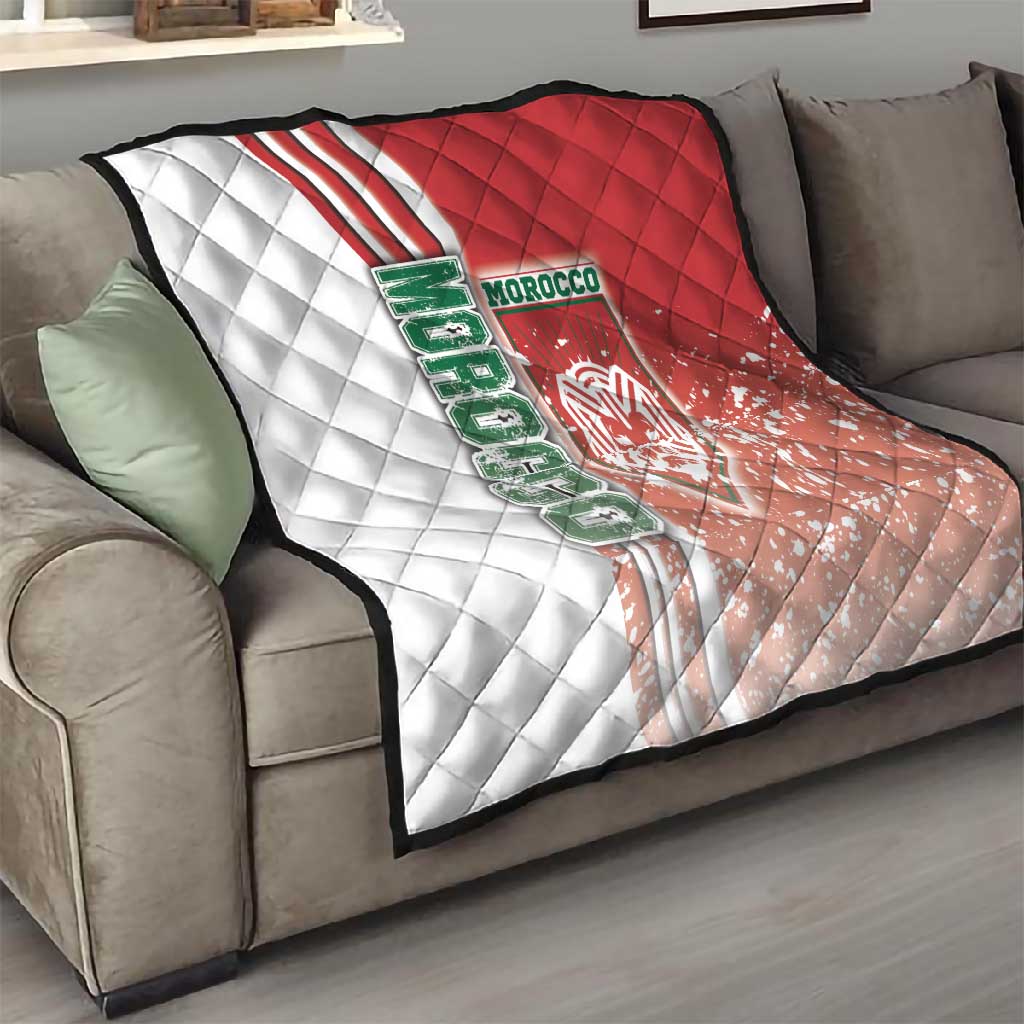 Morocco Soccer Quilt Atlas Lions Football - Road To Champion DT03