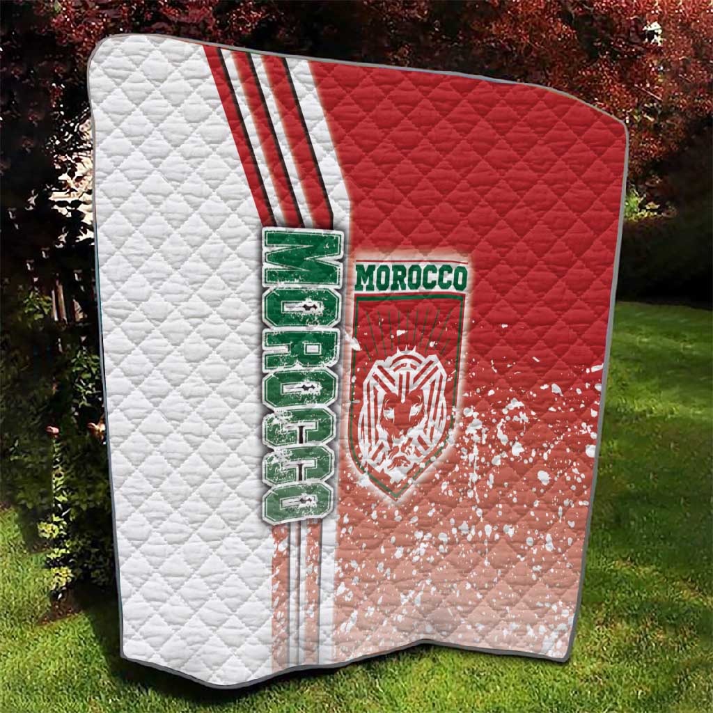 Morocco Soccer Quilt Atlas Lions Football - Road To Champion DT03