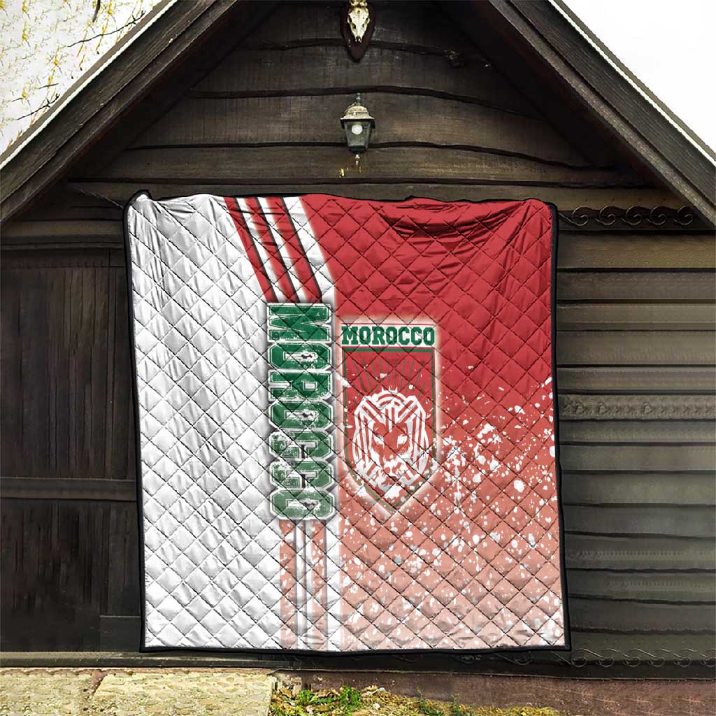 Morocco Soccer Quilt Atlas Lions Football - Road To Champion DT03