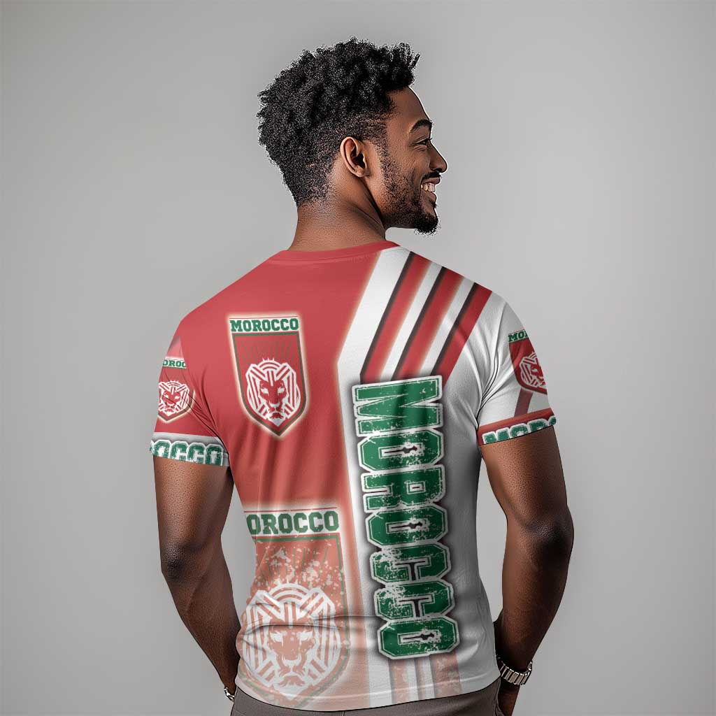 Morocco Soccer T shirt Atlas Lions Football - Road To Champion DT03