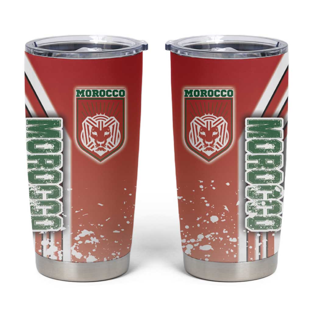 Morocco Soccer Tumbler Cup Atlas Lions Football - Road To Champion DT03