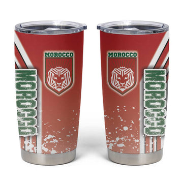Morocco Soccer Tumbler Cup Atlas Lions Football - Road To Champion DT03