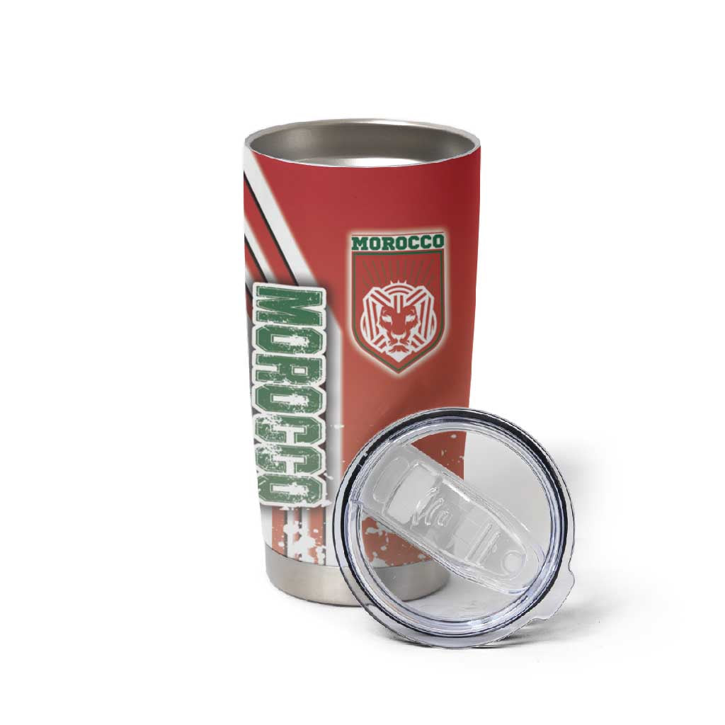 Morocco Soccer Tumbler Cup Atlas Lions Football - Road To Champion DT03